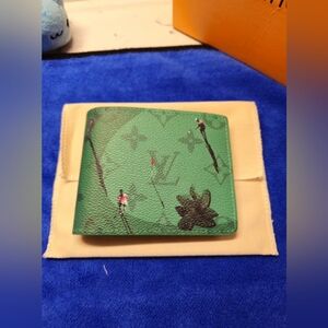 Louis Vuitton Green Slender Wallet